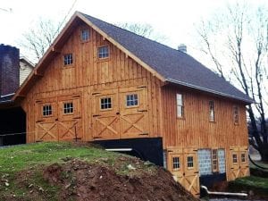 wood cladding board and batten siding