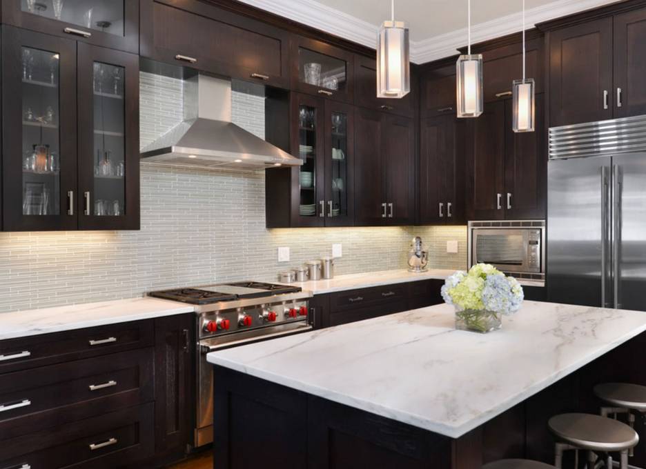 Color Schemes For Kitchens With Dark Cabinets